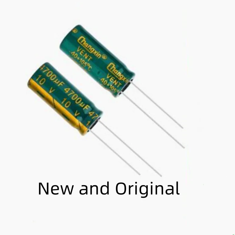 High frequency, low resistance, long lifespan, high-quality plug-in electrolytic capacitor 4700UF 10V specification 10X25