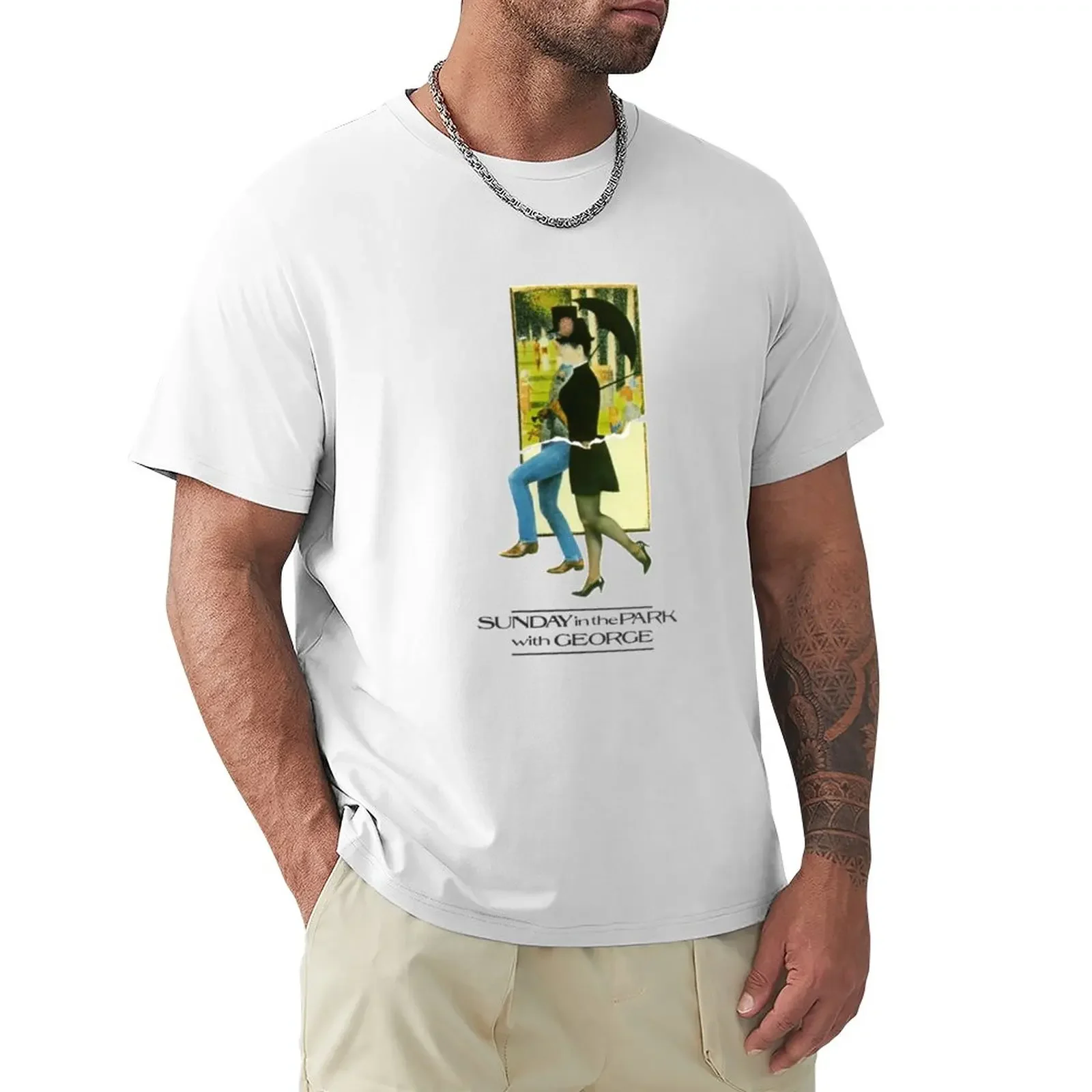 Sunday In The Park with George Musical T-Shirt plus sizes kawaii clothes T-shirt men