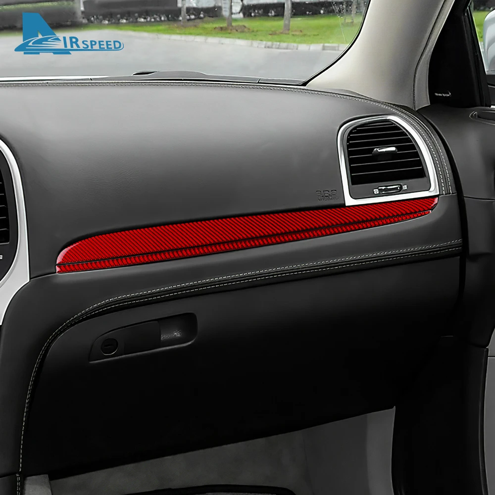 

For Chrysler 300 300C 2011-2014 Real Soft Carbon Fiber Driver Passenger Co-Pilot Interior Trim Accessories Scratch Resistant