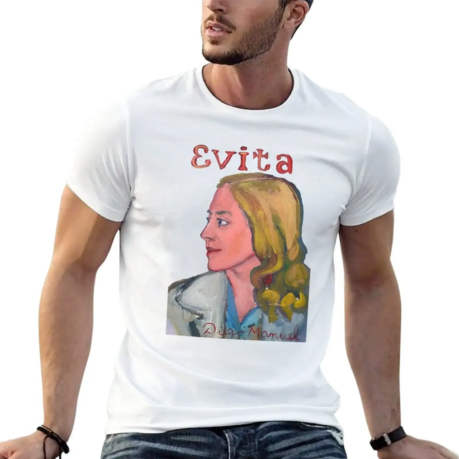 Evita T-Shirt korean fashion Blouse mens funny t shirts