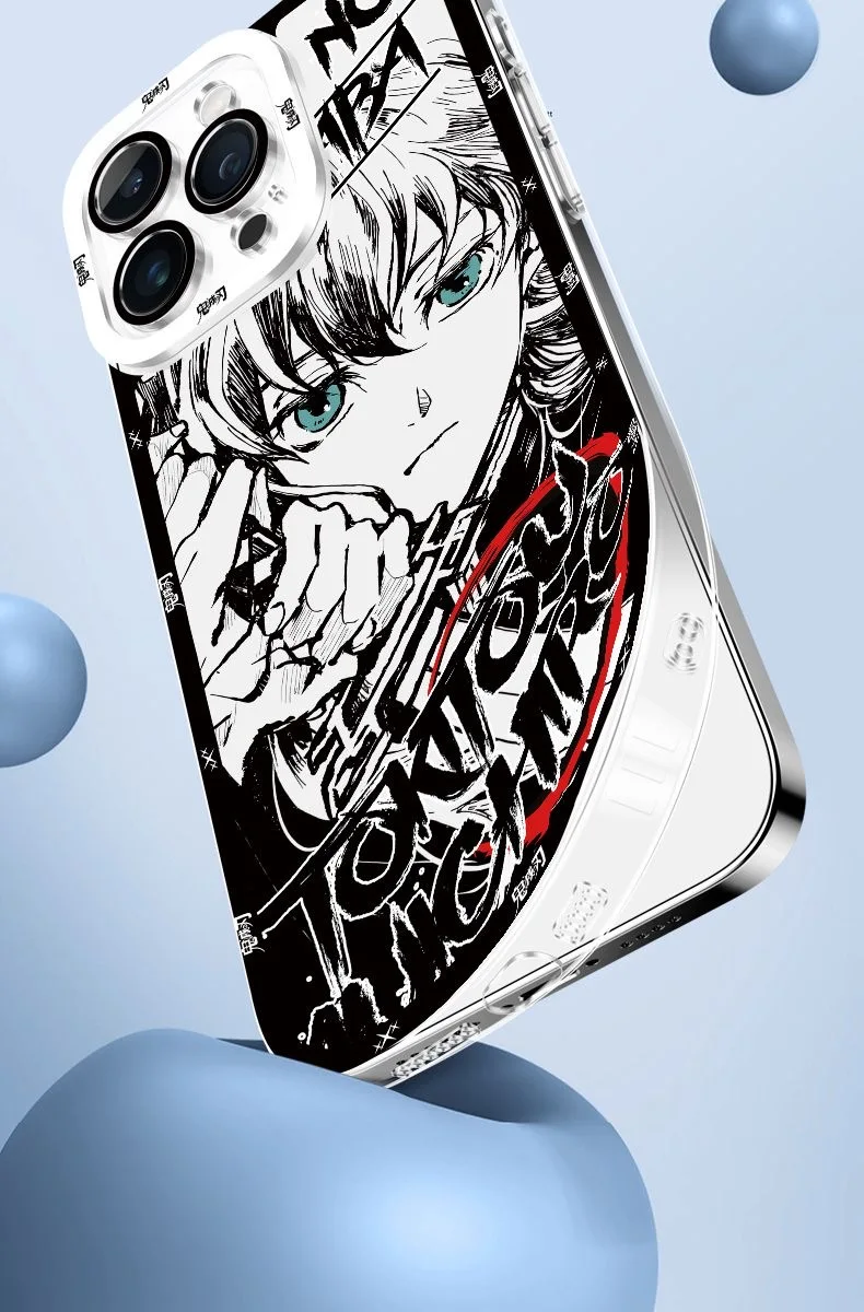 Cool Anime Demon Slayer Phone Case For iPhone 16 15 14 13 12 11 Mini Pro Max X XR XSMax 7 8 Plus SE20 Transparent Cover