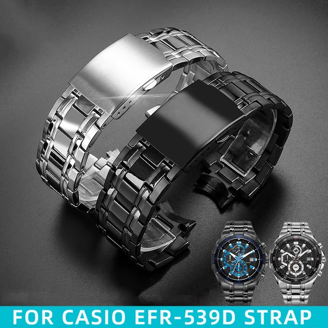 Casio edifice stainless steel strap hot sale