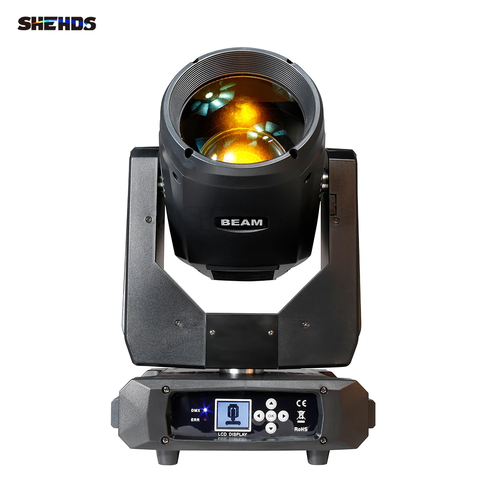 SHEHDS New Bulb Beam 350W 17R Moving Head Lighting Double Prism Effect For DJ Disco Party Club Stage Party Garden Wedding