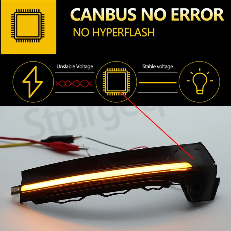 For Audi A3 8V S3 RS3 LED Dynamic Turn Signal Light Flashing Water Side Mirror Indicator Blinker 2013 2014 2015 2016 2017 2018 view 6