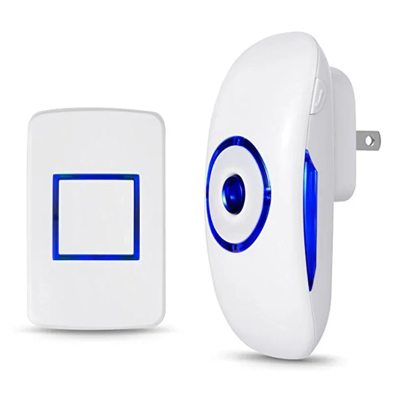 2021 Hot Sell Wireless Doorbell with 38 Melodies Chime and Led Flash Waterproof Smart Door Bellsm