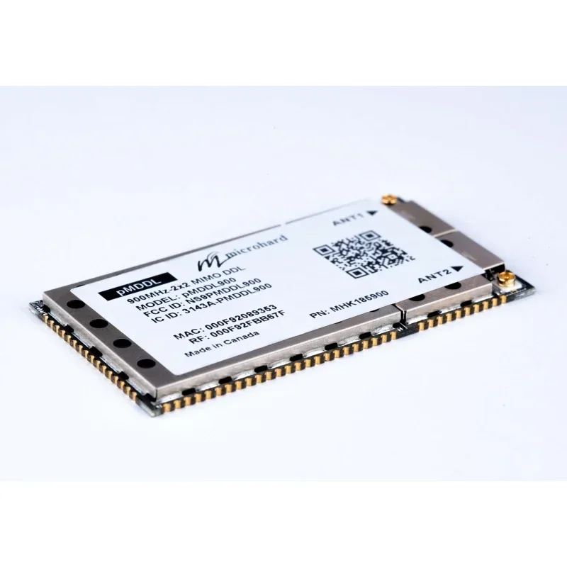 NEUES Microhard pMDDL900 FPV-Bildübertragungsmodul OEM Miniatur 900 MHz MIMO(2X2) Digital Data Link MHK185900 Übertragungsmodul