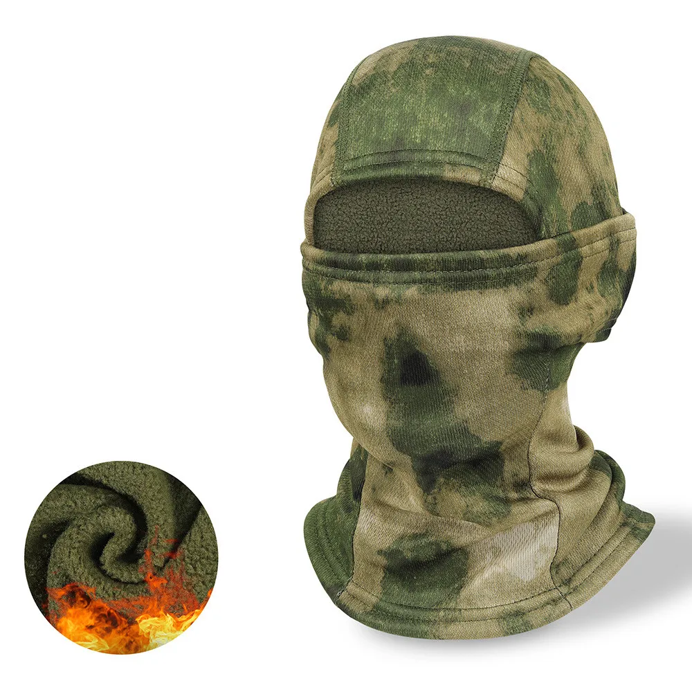 Autumn Fleece Keep Warm Bionic Camouflage Hunting Fishing Headgear Windproof Breathable Motorcycle and Cycling Head Face Mask