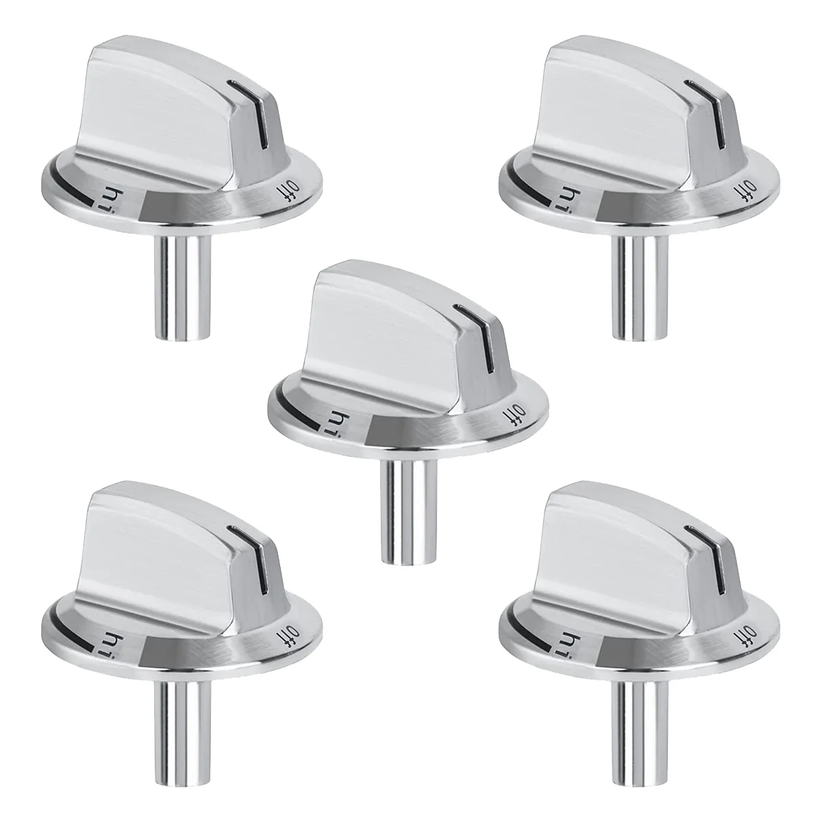 

5 Packs Upgrade 5304525746 Long Stem Stove Knobs Replacements, Compatible with Frigidaire Gas Stove Range Oven Knobs