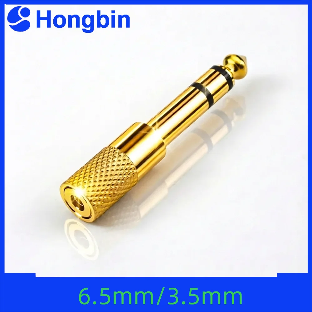 6.5 to 3.5 Audio Jack Converter for Electronic Keyboard, Drum, Piano, Amplifier, Speaker, Headphone
