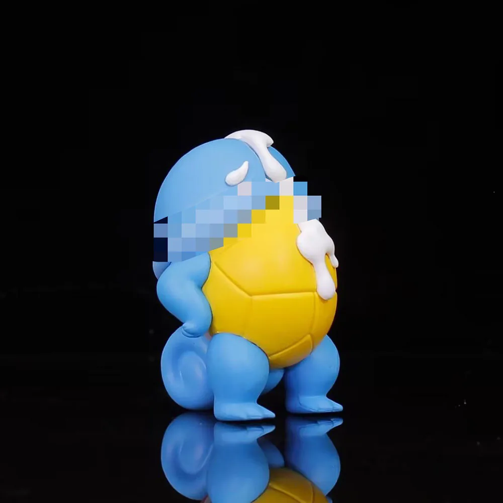 8CM Kawaii Pokemon Anime postać Psyduck Squirtle Bulbasaur PVC GK figurka kolekcjonerska dekoracja stołu prezent nowy