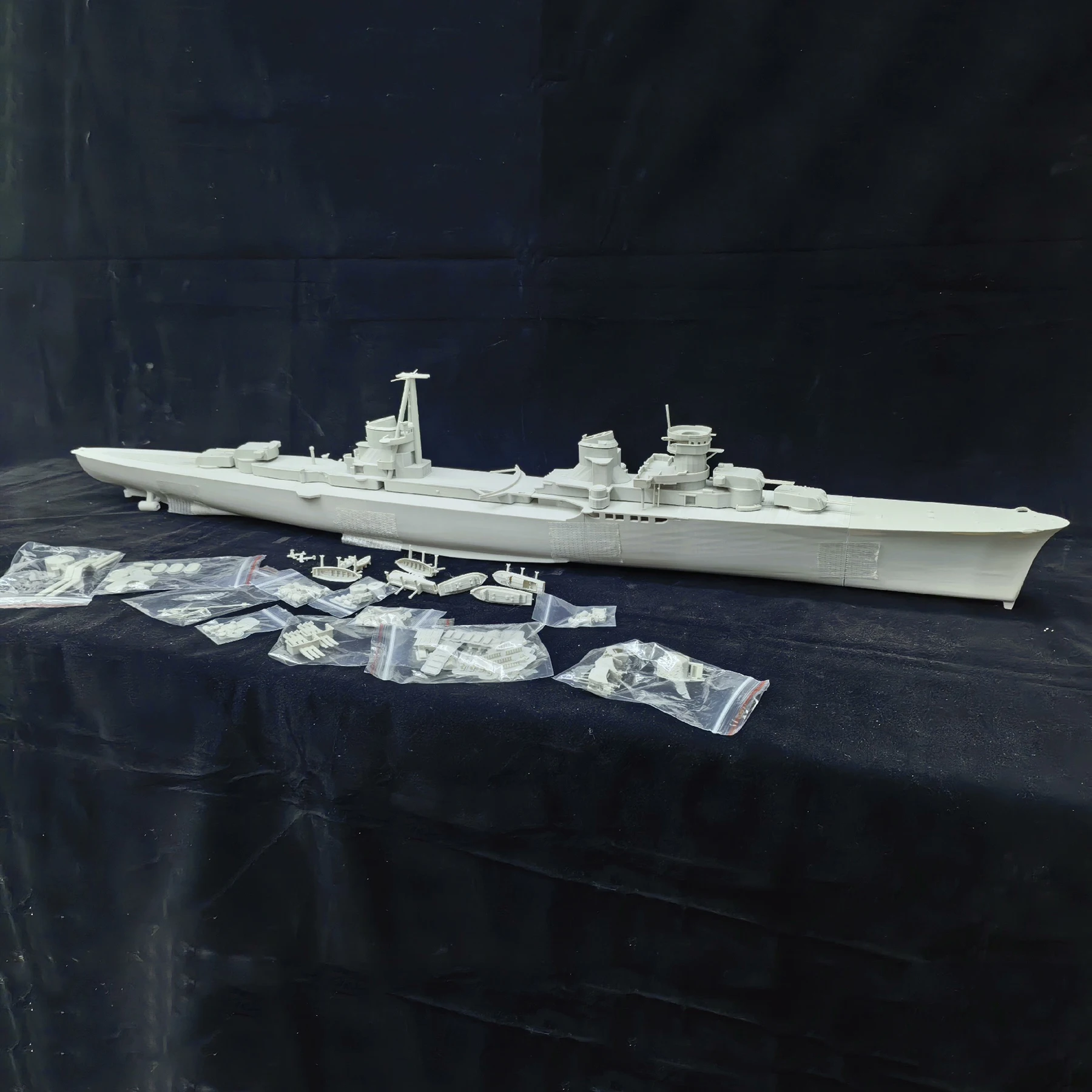 

1/200 RC Boat 93cm Duke of Aosta Remote Control Boat 3D Printing RC Boat Model Kit Adult Toy