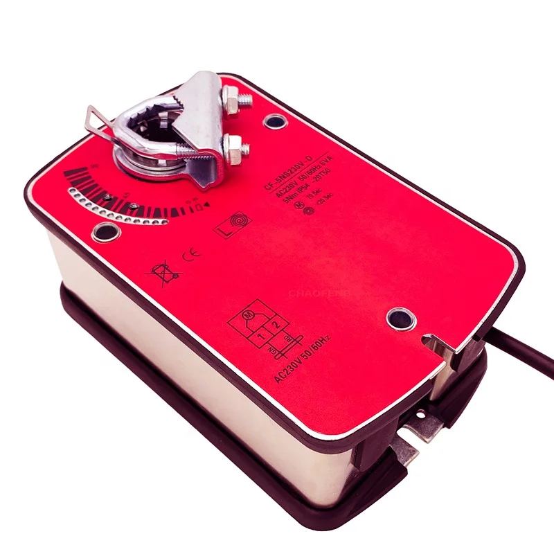 

5Nm 230V On-off Modulating Control Damper Actuator Damper 230V HVAC Air Motorized Spring Return Motor Actuator Damper