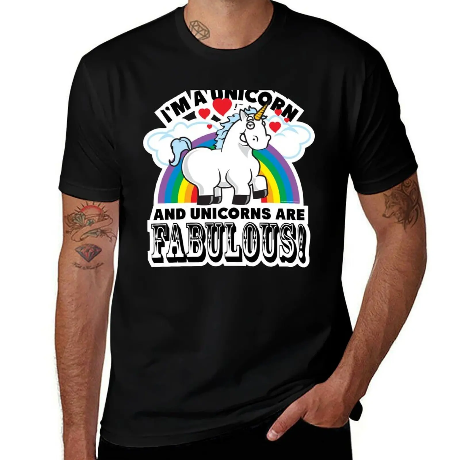 

Fabulous Unicorn T-Shirt Casual Soft Cotton Short Sleeve Tee