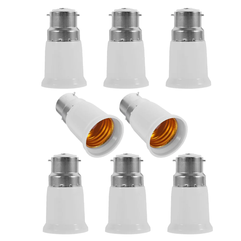 8 Pcs Lamp Adapter Extender Bracket Base Replacement Light Bulb Socket Converter