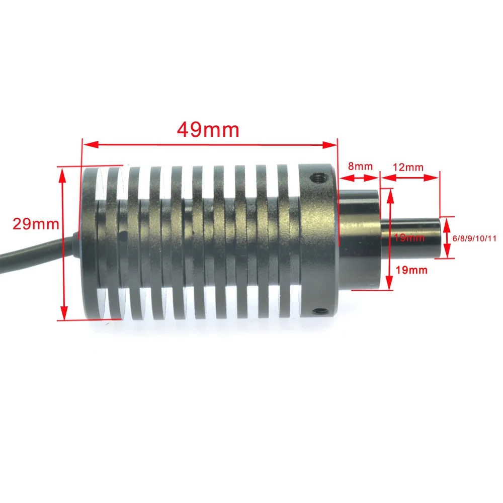 LED Coaxial Light Source, Electron Microscope, Point Light Source, Industrial Camera, Professional Fill Light, 2.5W 6-13mm