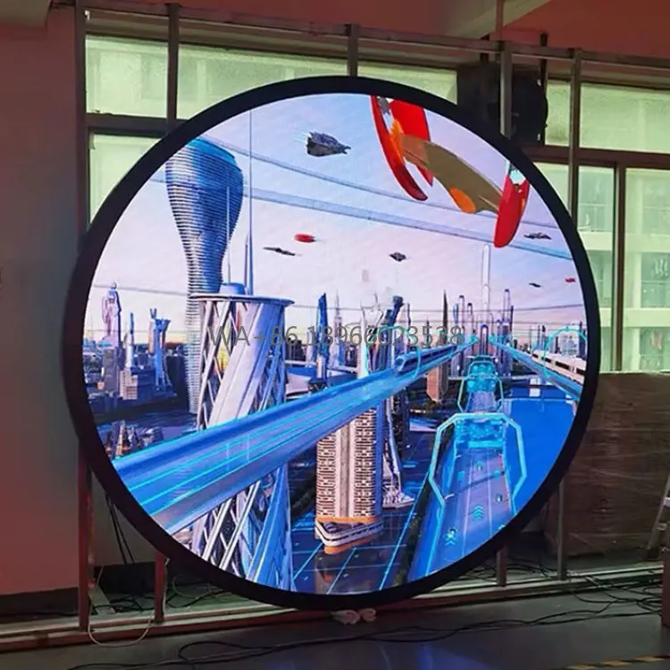 LED Circular Screen P1.8 Factory Price Single-sided Indoor/Outdoor Customized Advertising Digital Signage Round Shape Led Screen