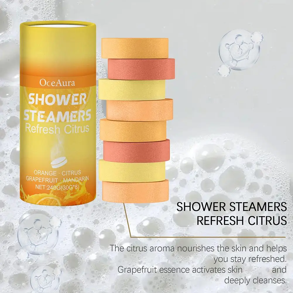 الحمضيات دش البواخر الروائح المنزل سبا الاسترخاء الجسم الاسترخاء العقلية حمام المنتجات دش البواخر أقراص #5