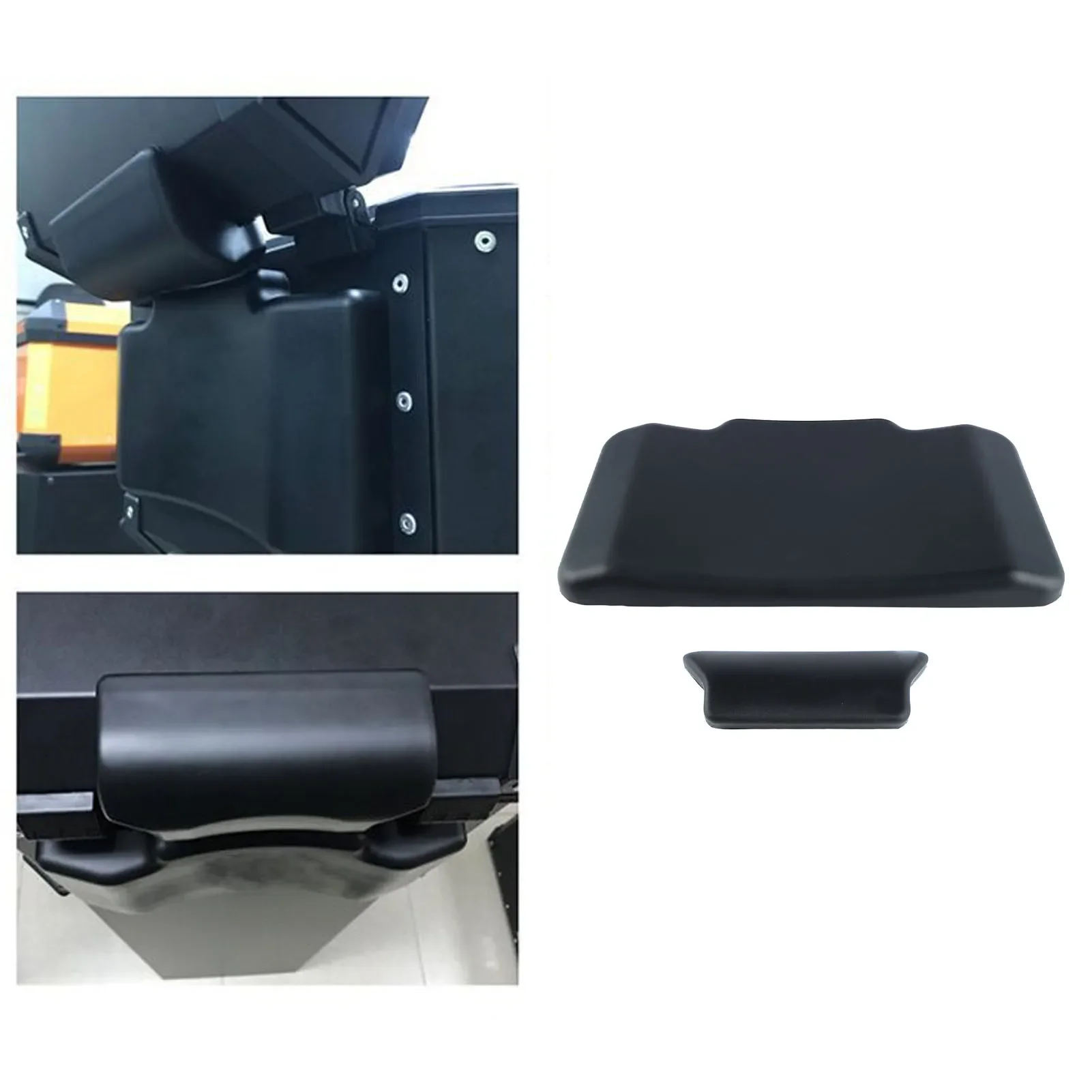 Motorcycle Luggage Box Back Cushion PU Leather 3cm Thickness Tail Box Passenger Backrest Support Damping Pad