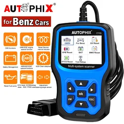 AUTOPHIX 7770 OBD2 Scanner All Systems Oil Service Light Reset for Mercedes Benz D.PF Oil Reset TPMS ABS EPB Car Diagnostic Tool