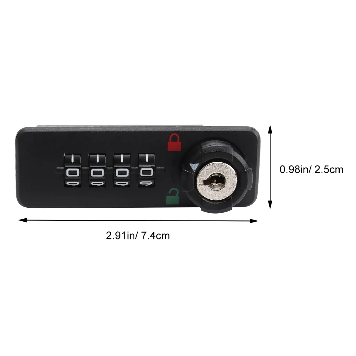 4 Digit Mechanical Password Lock ABS Combination Secure Mailbox Cabinet Drawer Locker Lock for Caravan Boat Tool Box