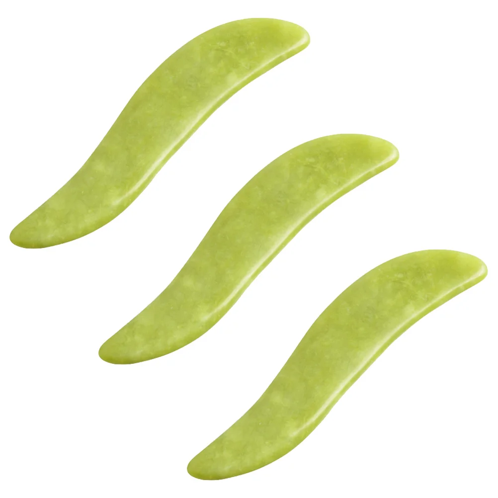 3 個のカシャマッサージボードスクレイピングツールスムーズエッジフェイスボディマッサージャーリンパデトックススクレイピングプレート耐久性