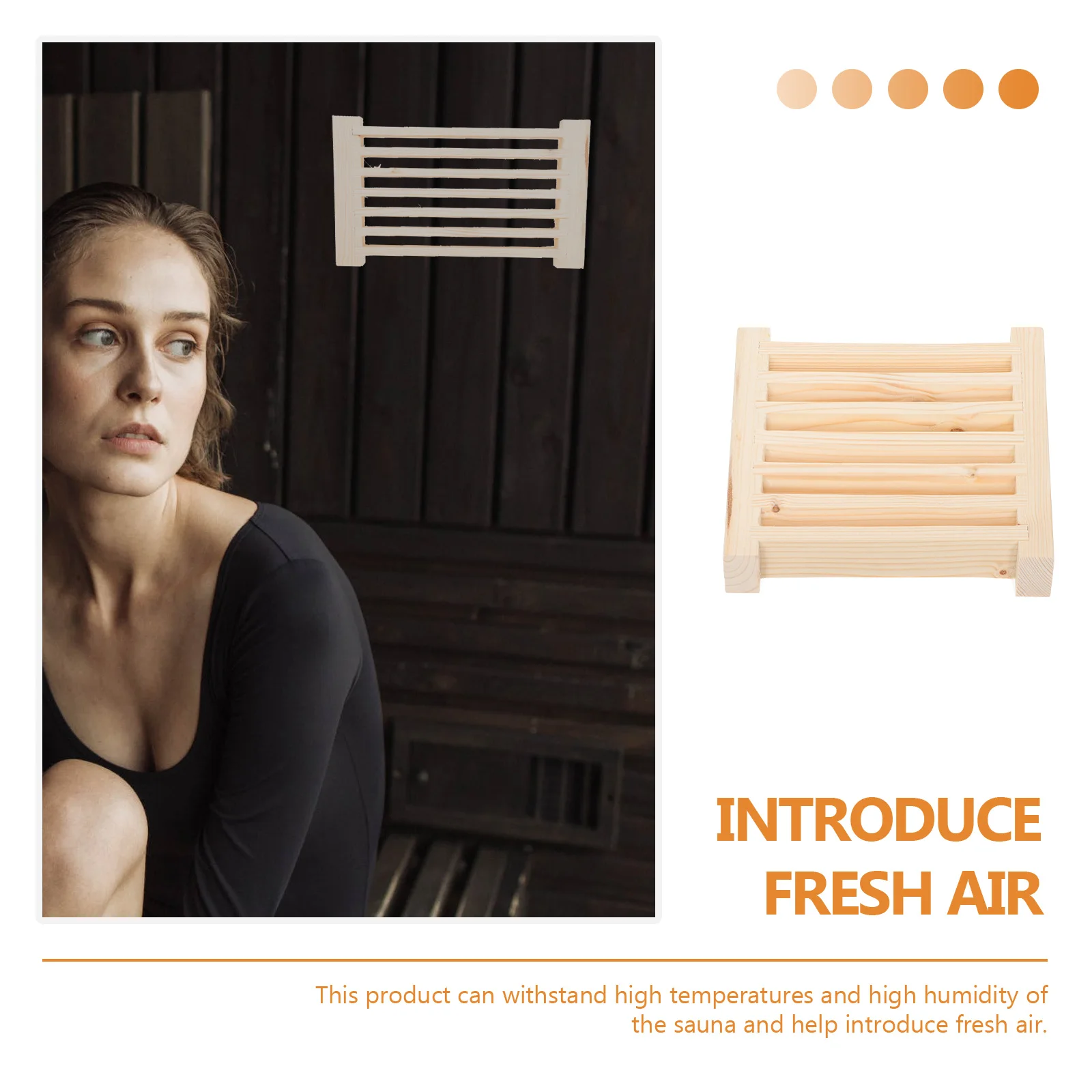 

Sauna Air Vent Blinds Grille For Sauna Room Ventilation Ventilate Blinds Panel Steam Room Equipment Khaki