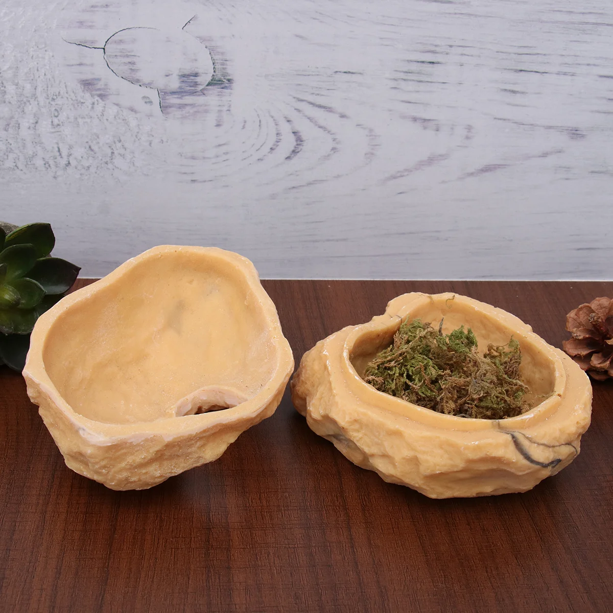 مأوى زاحف لمخبأ الزواحف، تصميم الغطاء السفلي العلوي، تكامل مثالي، منظر طبيعي آمن، إخفاء مريح، حجم البيئة الدافئة