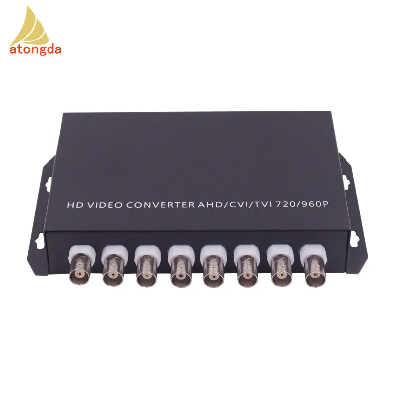 hit product720P 960P 8 Channel HD CVI/AHD/TVI Coaxial BNC Extender 20km Fiber Optic Video Converter RS485 FC 1-32 Channel