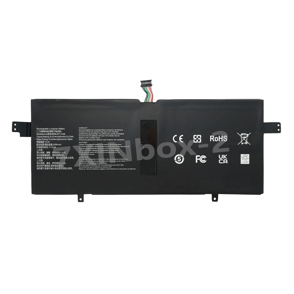 New BTY-S3B 15.4V 70.07Wh 4550mAh Laptop Battery For MSI Summit E13 Flip A11MT-023US A12Mt-026