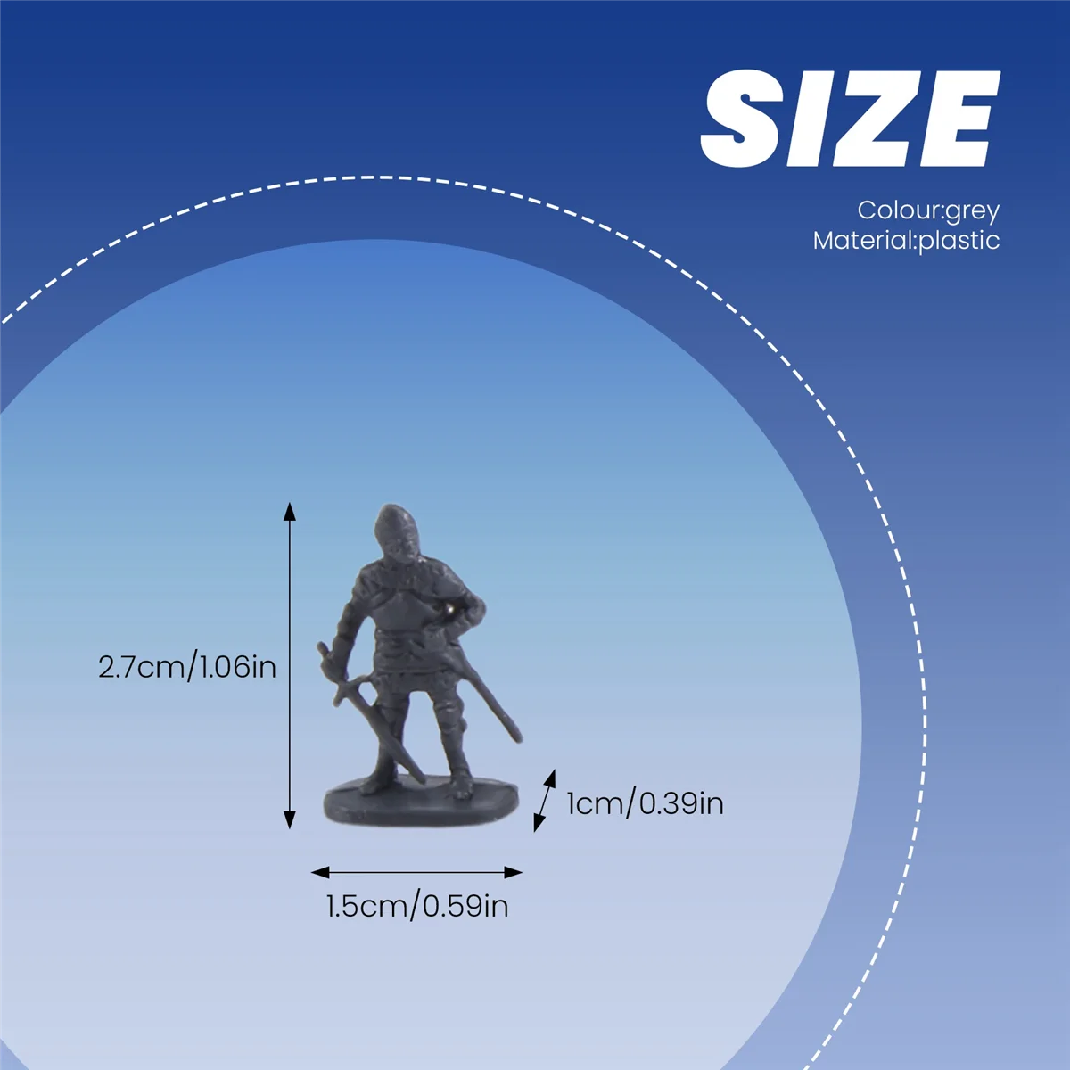 1:72 200/Set Kunststoff Antike Soldat Figuren Spielzeug Archaische Soldaten Männer Schwertkämpfer Action Figur DIY Krieg Szene Spielzeug grau