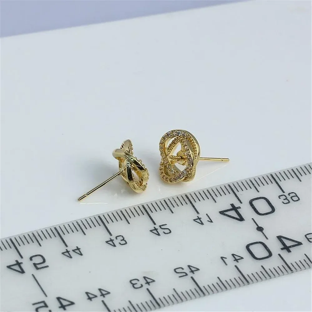

Gold Plated Pearl Earring Settings, DIY Jewelry Making Supplies, Blank Ear Stud Bases for Handmade Accessories, 1Pair No Pearl