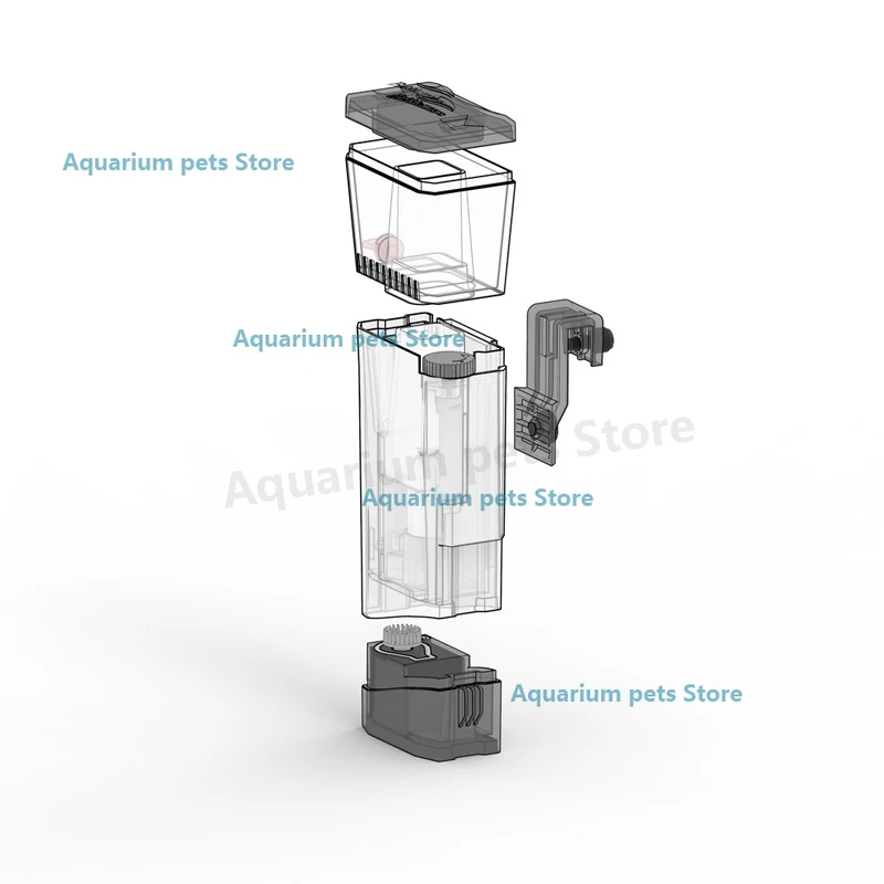 Imagem -05 - Mini Skimmer Micro Proteína Bolha-magus para Aquário Pequeno Tanque de Coral Embutido tipo Skimmer de Ovo Filtro Traseiro Miniq dc 24v