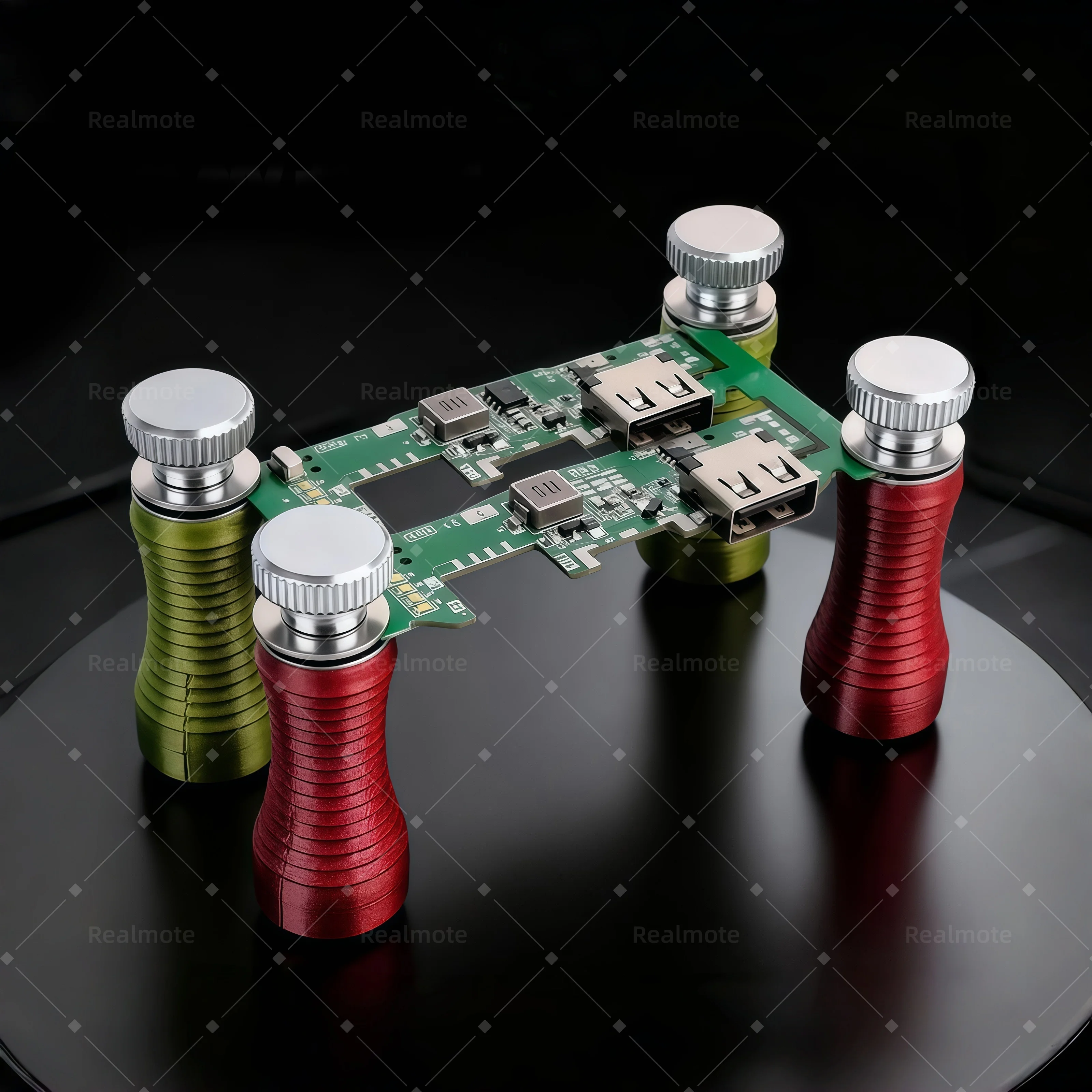 

4pcs New Upgrade Spring-Loaded Magnetic PCB Holder Bits Set – Strong Magnet, Carbon Pillar Design for Phone Repair & Soldering