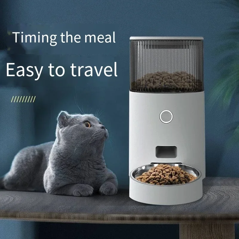 Automatic Cat Feeder Regular Ration Cat Food Dog Food Intelligent Products Pet Feeding Machine Self-Feeding Cat Magic Device