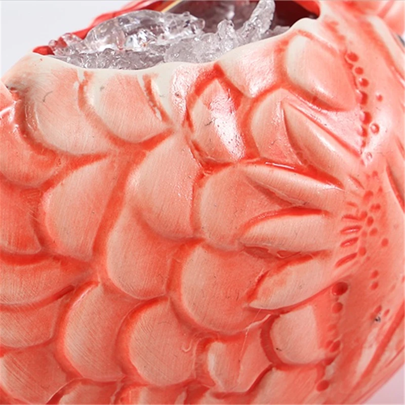 Picture 6: 660ml Hawaii Tiki Mugs Cocktail Cup Beer Beverage Mug Wine Mug Ceramic Tiki Mugs