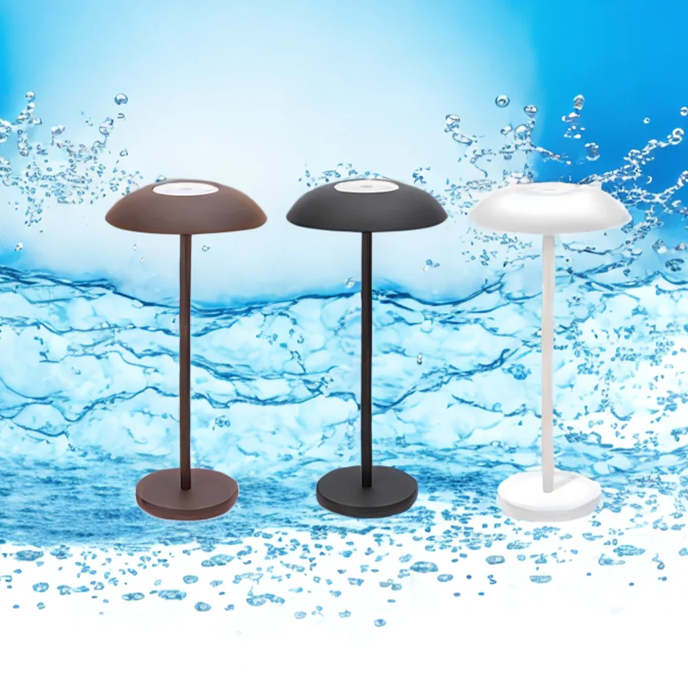 Imagem -02 - Mushroom Led Table Lamp Minimalist Desk Lights Iluminação Moderna para o Quarto do Hotel Bedside And Living Room Decoração de Designer Italiano