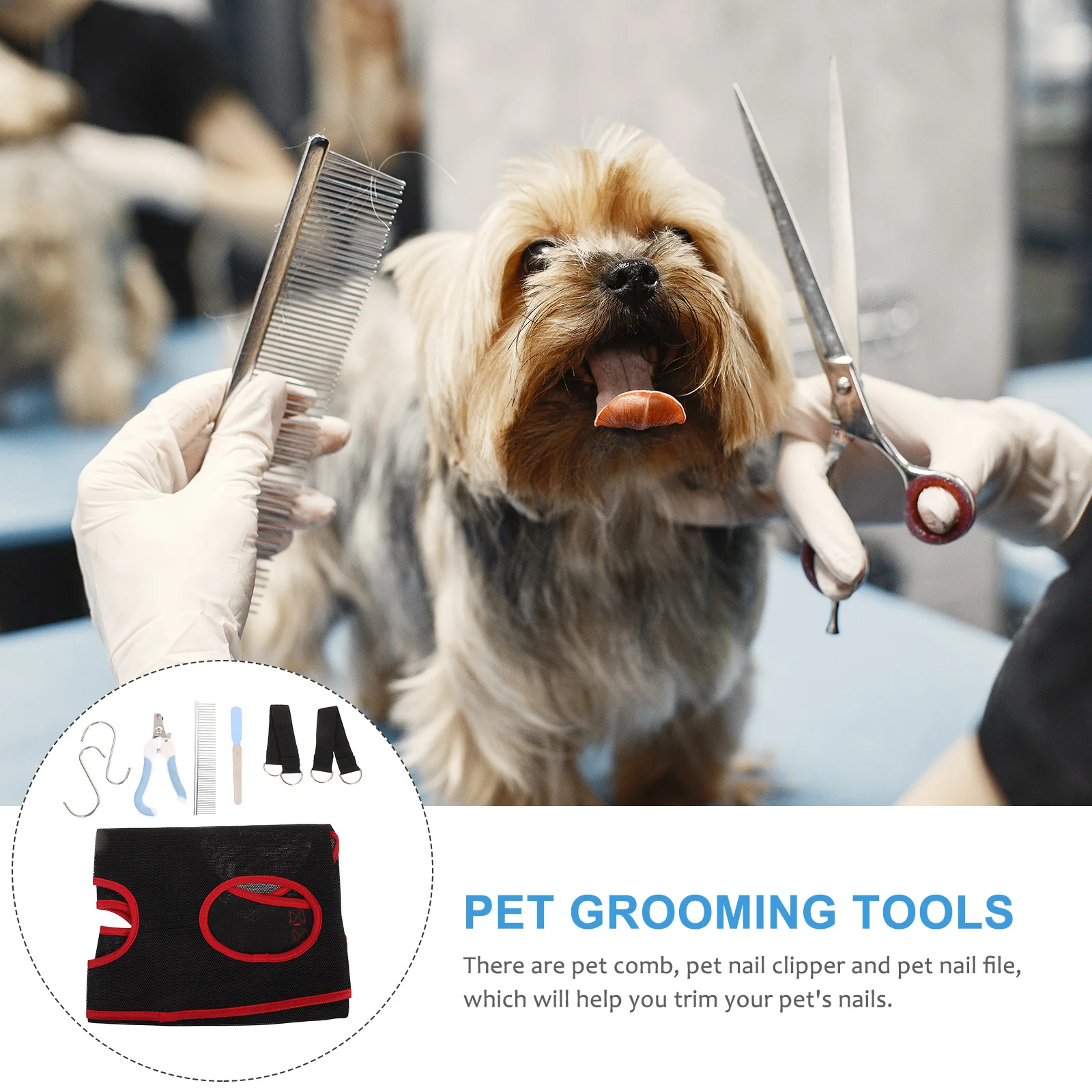 1 комплект, инструменты для обрезки ногтей домашних животных, прочный гамак для ухода за кошками, собаками, щенками, практичные аксессуары для ухода за домашними животными