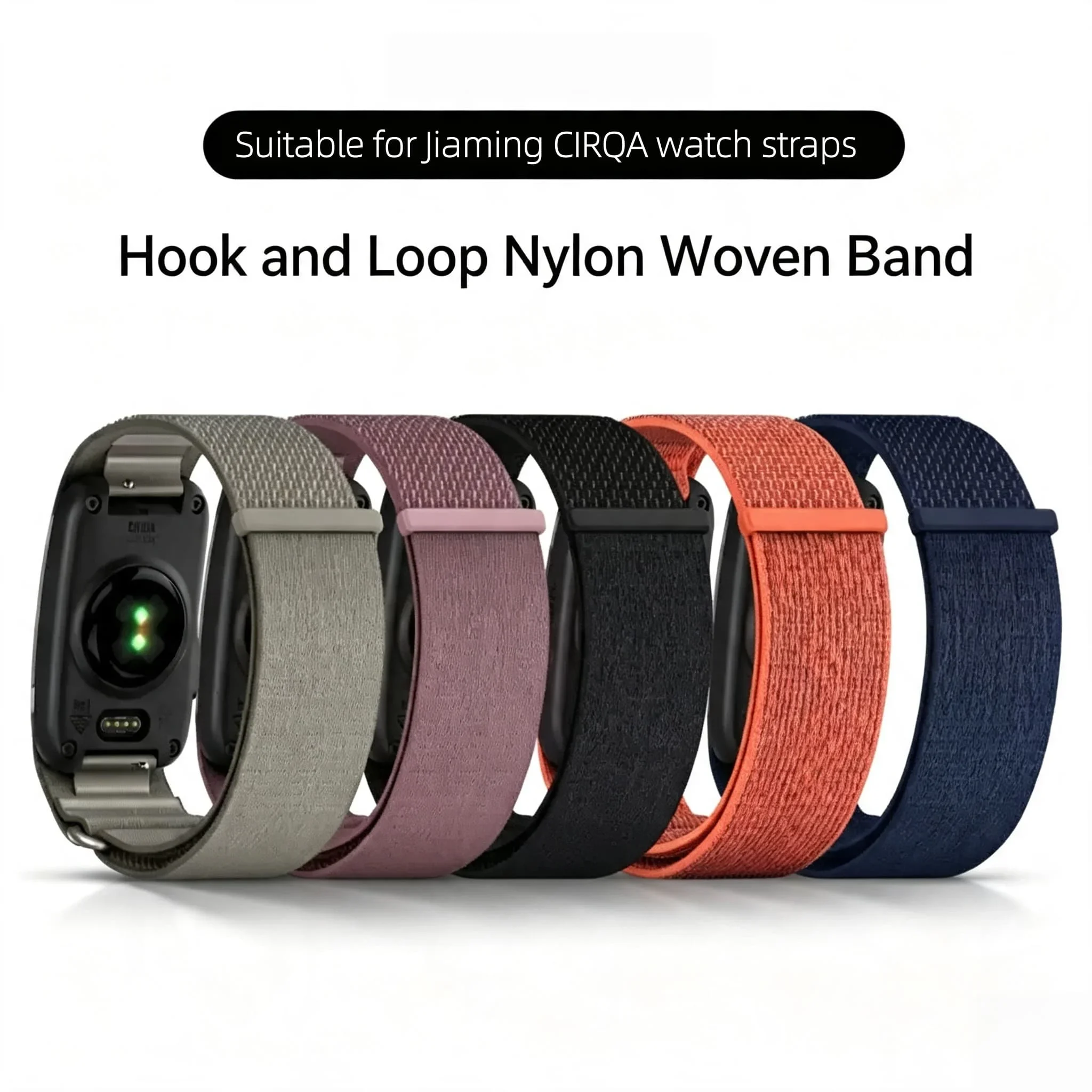 Advanced Nylon Loop Replacement Strap Compatible With Garmin CIRQA Screenless Smart Band Durable Wrist Bracelet Accessory
