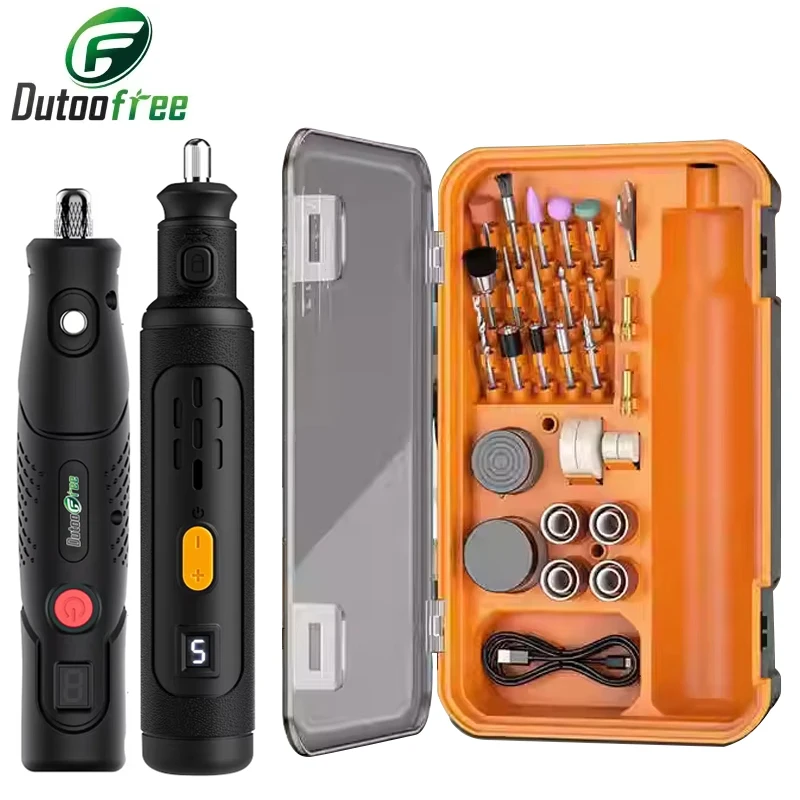 

4.2V/8.4V 5 Speed Rotary Tool USB Charger Cordless Electric Drill Grinder Engraving Grinding Polishing Mini Wireless Drill