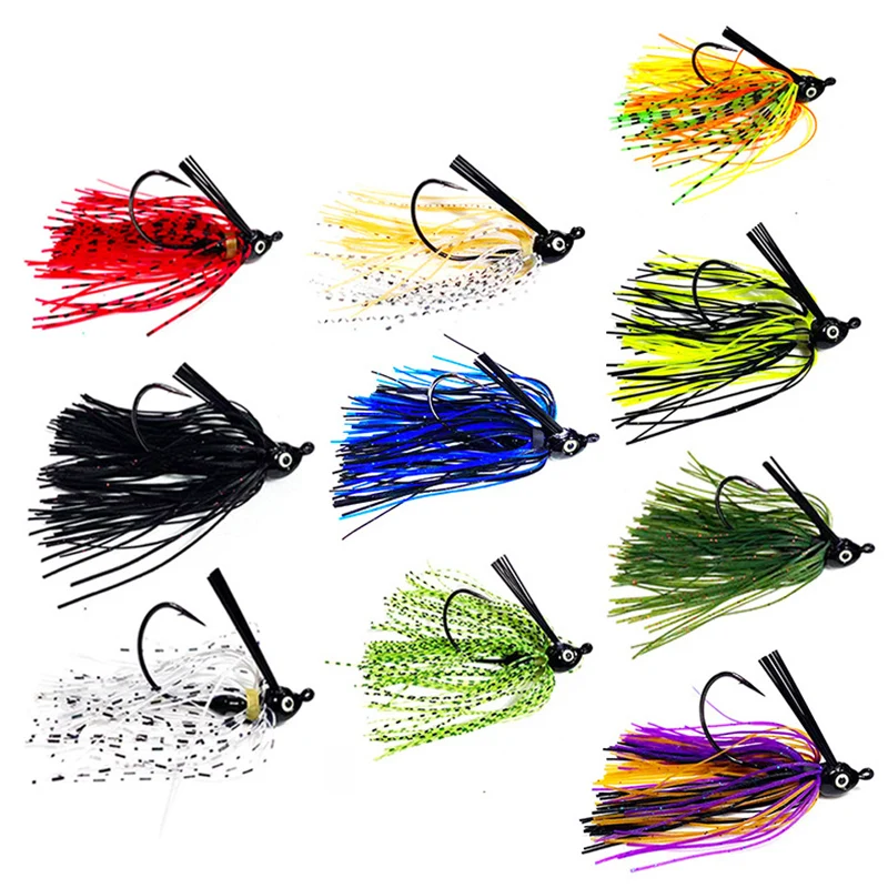 

7G/10G/14G Silicone Bass Jig Skirts Buzzbait Bait Wobbler Rubber Skirt For Pike Walleye Beard Fishing Lure Fly Swim Hook Tackle