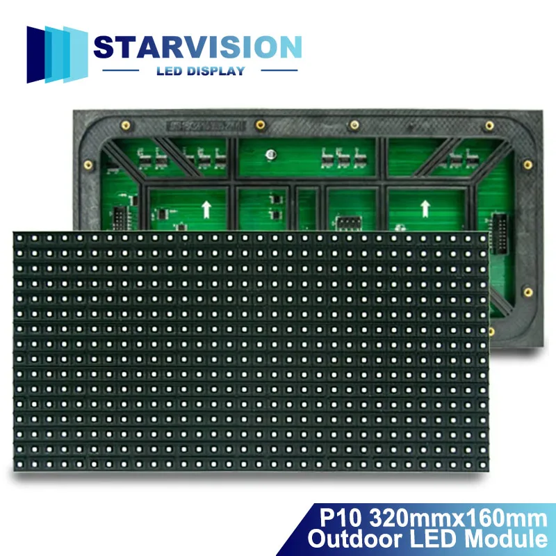 

Best Price P10 Monochrome LED Module SMD Semi-Outdoor Red and White Billboard Programmable 320x160mm Matrix Panel Screen Display