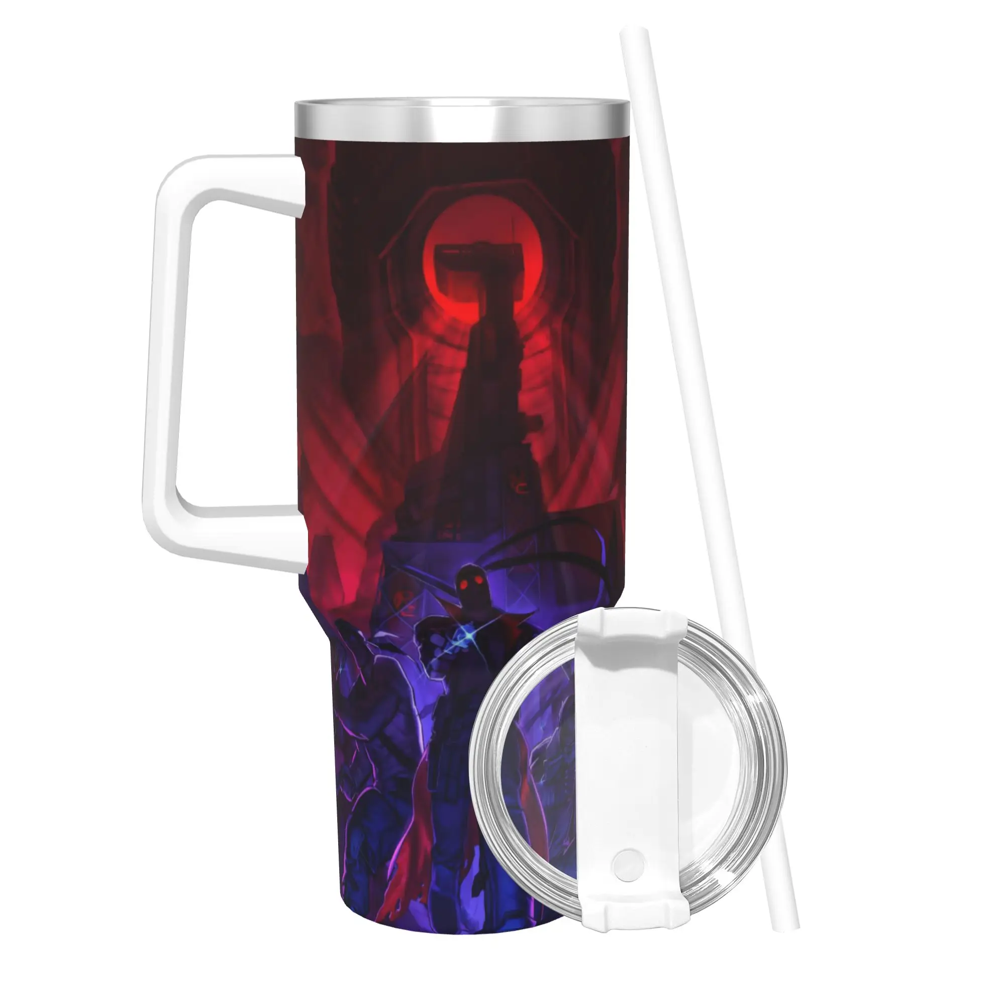 MADNESS COMBAT Hank Tumbler With Straw  Stainless Steel Mug Cups Double Wall Vacuum Insulated for Cold Or Hot 40oz