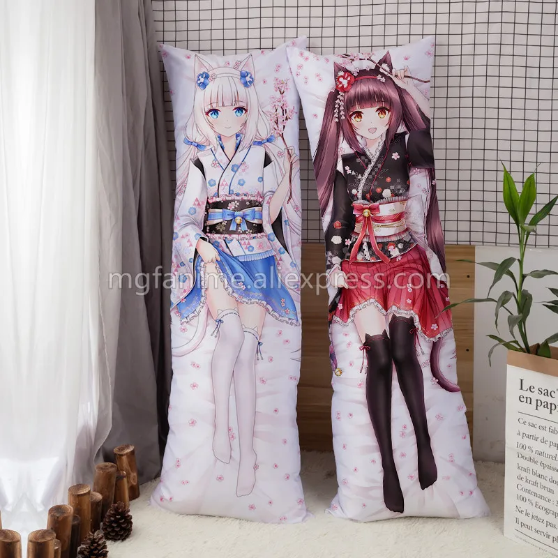 Nekopara Dakimakura Pillow Cover Chocola Vanilla Hug Body Pillow Anime Game Pillowcase