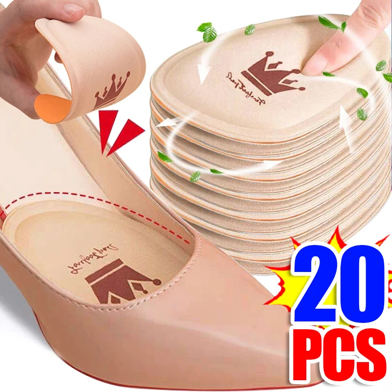 Non-slip Forefoot Pad for Women High Heels 2/20Pcs Pain Relief Insert Half Insoles Front Foot Cushion Shoe Pads Insole Wholesale