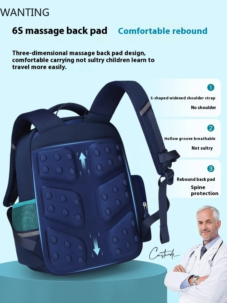 2024 High Capacity Children School Bags British Style Kids Backpack In Primary Schoolbag For Teenager Boys Waterproof Backpacks