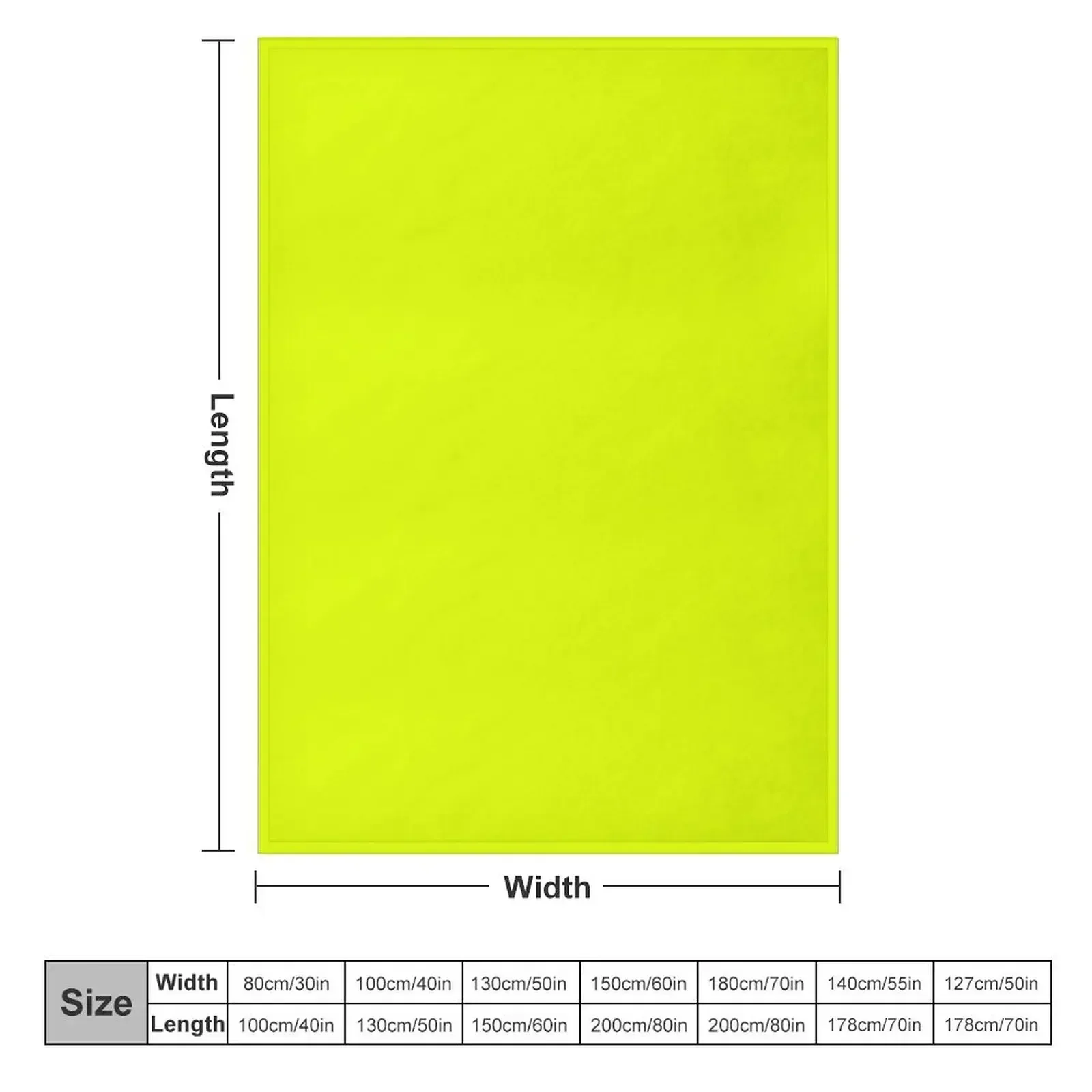 Chartreuse Yellow Solid Color Throw Blanket for babies Plush Softest Weighted Luxury Thicken Blankets