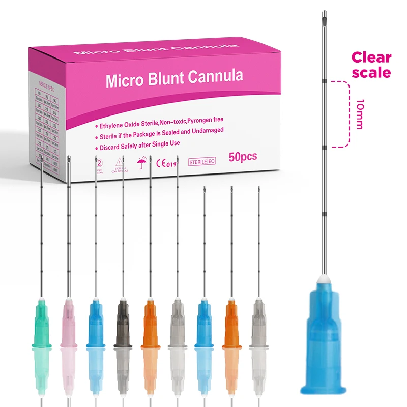 قنية حادة يمكن التخلص منها عالية الجودة غرامة مايكرو إبرة حادة Canula 18/20/21/22/23/25/27/30 جرام صلابة عالية إبرة طرف صغير #5