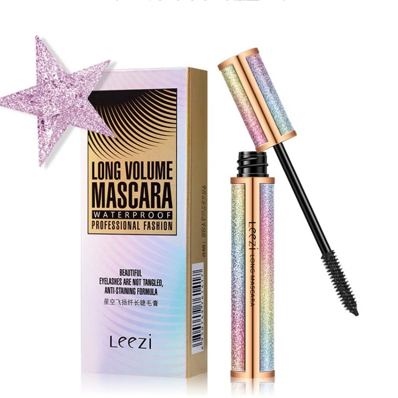 4D Mascara Verlenging Dikkere Curling Sneldrogende Waterdicht Mascara Vrouwen Ogen Make Up