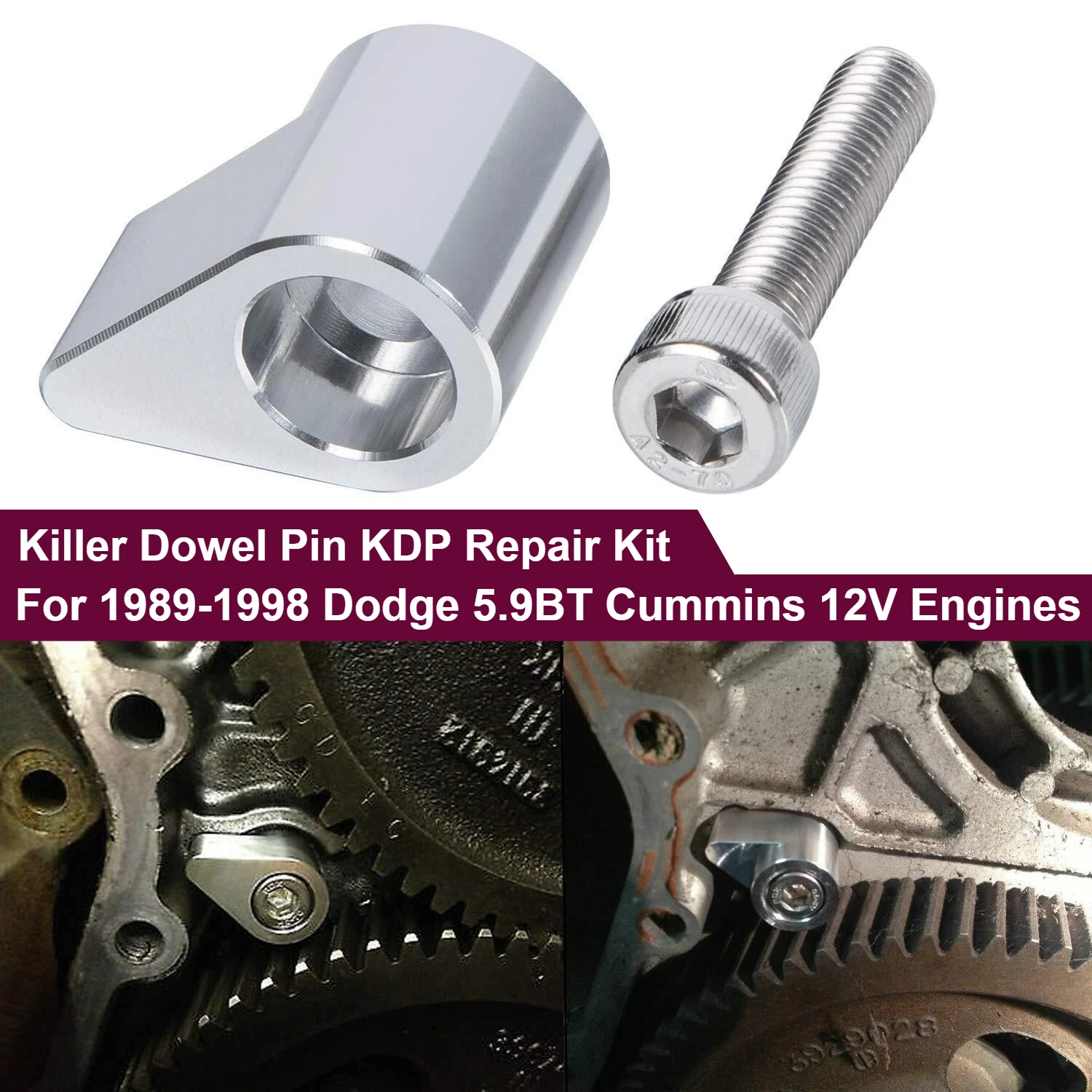 

Killer Dowel Pin KDP Repair Kit For 1989-1998 Dodge 5.9BT Cummins 12V Engines 3900709 3918673