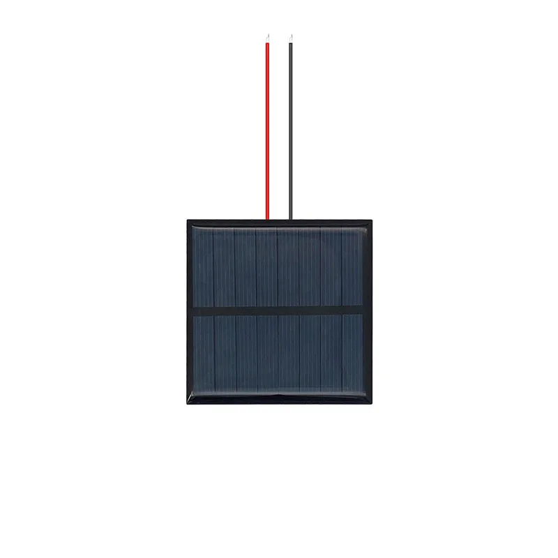 1 قطعة 1.5 فولت 2 فولت 3 فولت 4 فولت 5 فولت 5.5 فولت 6 فولت 50MA 60MA 80MA 100MA 120MA 150MA 160MA مع سلك صغير مستدير/مربع لتقوم بها بنفسك شاحن بالطاقة الشمسية